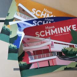 3er-Set Poster Haus Schminke